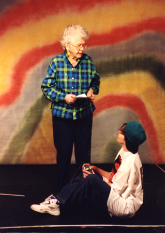 Clara May and Nita Moreno performing at Panorama City, around 1992.