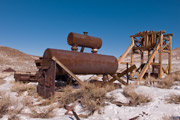 Photo of mining equipment in Bodie