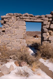 Ruins of stone building at Bodie