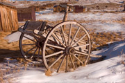Photo of wagon in Bodie