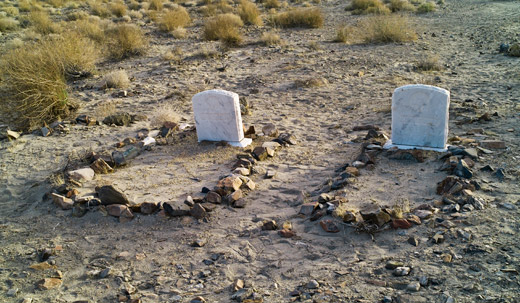 Graves in Death Valley, photo by Jack Starr