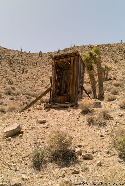 Outhouse in Death Valley, photo by Jack Starr